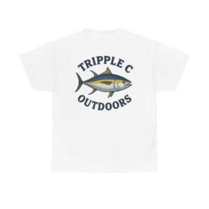 Unisex Heavy Cotton Fishing Tee, Casual Outdoor Shirt, Gift for Anglers, Summer Fishing Apparel, Men's Fishing T-Shirt, Adventure Clothing