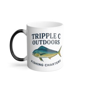 Color Changing Fishing Mug - Perfect for Outdoor Lovers, Gift for Anglers, Unique Kitchenware, Fishing Theme Decor, Fisherman Present