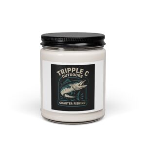 Fishing Adventure Soy Candle, Aromatherapy Candle, Outdoor Candle Gift, Relaxing Candle for Fishermen, Tripple C Outdoors
