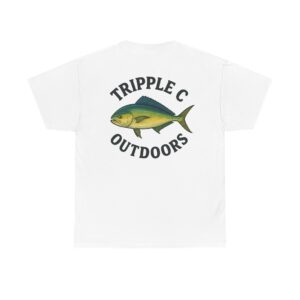 Fishing Enthusiast Cotton Tee, Outdoor Adventure T-Shirt, Tripple C Outdoors Shirt, Gift for Fish Lovers, Summer Casual Wear