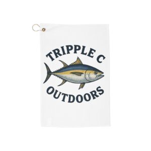 Fishing-Themed Golf Towels, Perfect for Outdoor Enthusiasts, Gift for Golfers, Unique Accessories for Golfing, Summer Fun Towels
