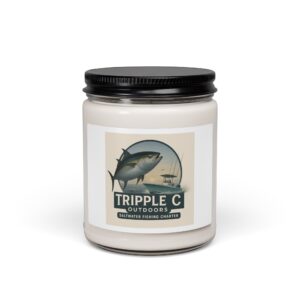 Ocean Breeze Scented Soy Candle | Tripple C Outdoors | Fishing Gifts, Home Fragrance, Relaxation