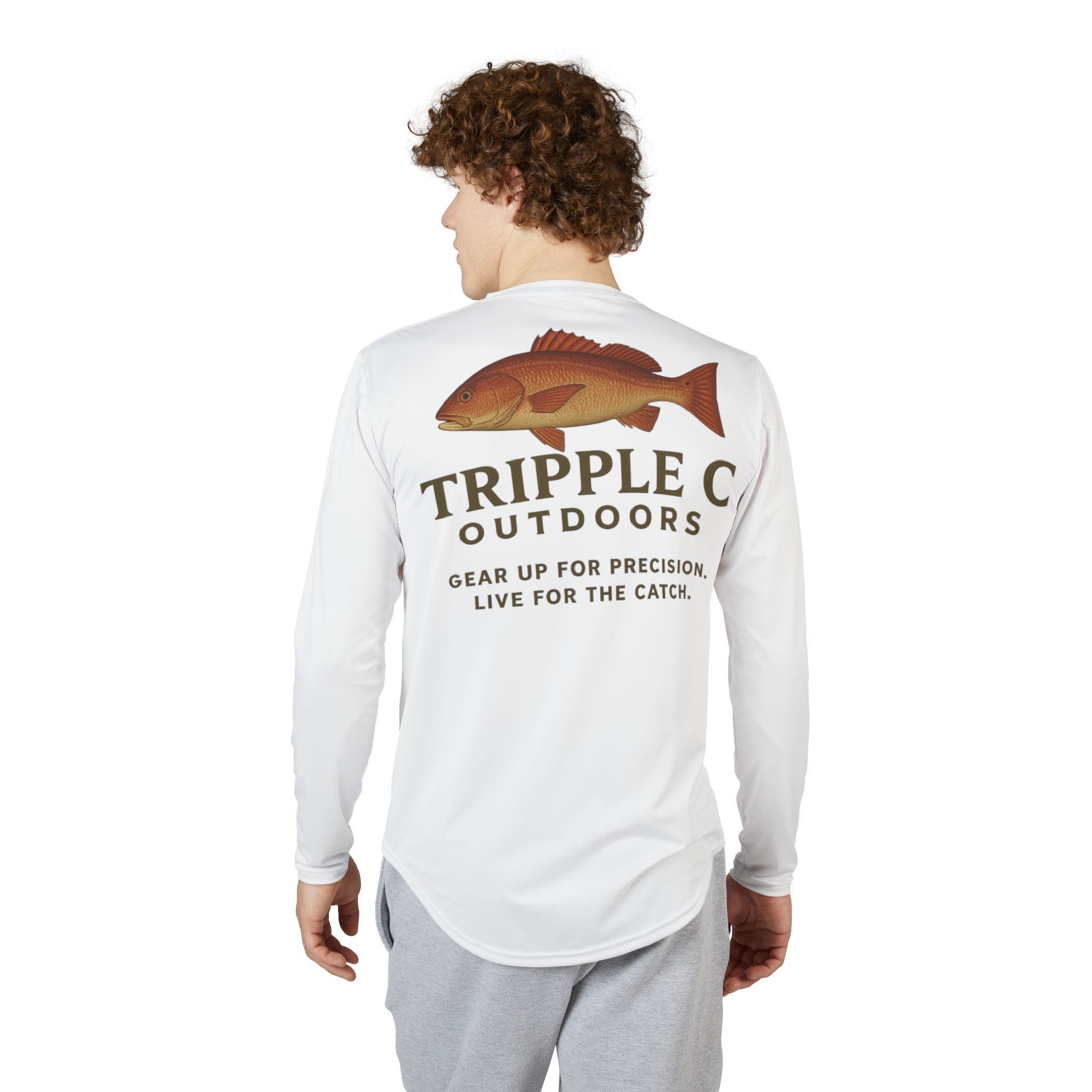 Men's UV Protection Fishing Shirt, Outdoor Long Sleeve Tee, Sun Safety Apparel, Fishing Gift for Anglers, Summer Beach Shirt - Image 4