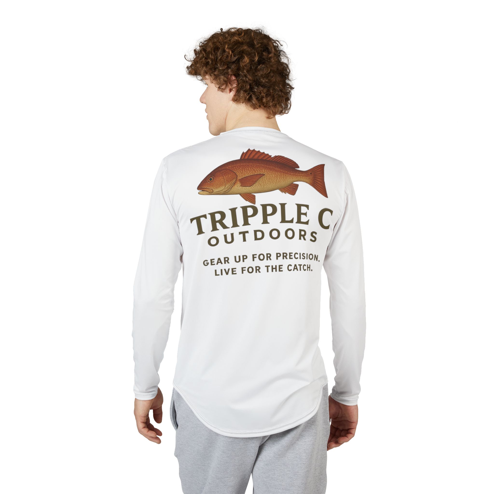 Men's UV Protection Fishing Shirt, Outdoor Long Sleeve Tee, Sun Safety Apparel, Fishing Gift for Anglers, Summer Beach Shirt - Image 8