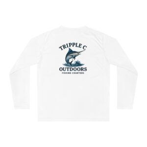 UV Protection Performance Fishing Shirt, Unisex Outdoor Shirt, Long Sleeve Athletic Top, Gift for Fishermen, Fishing Charters Apparel