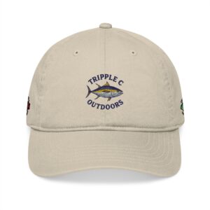 Organic Embroidered Baseball Cap for Outdoor Enthusiasts, Fishing Hat, Gifts for Him, Nature Lover Accessories, Gardening Cap, Casual Style