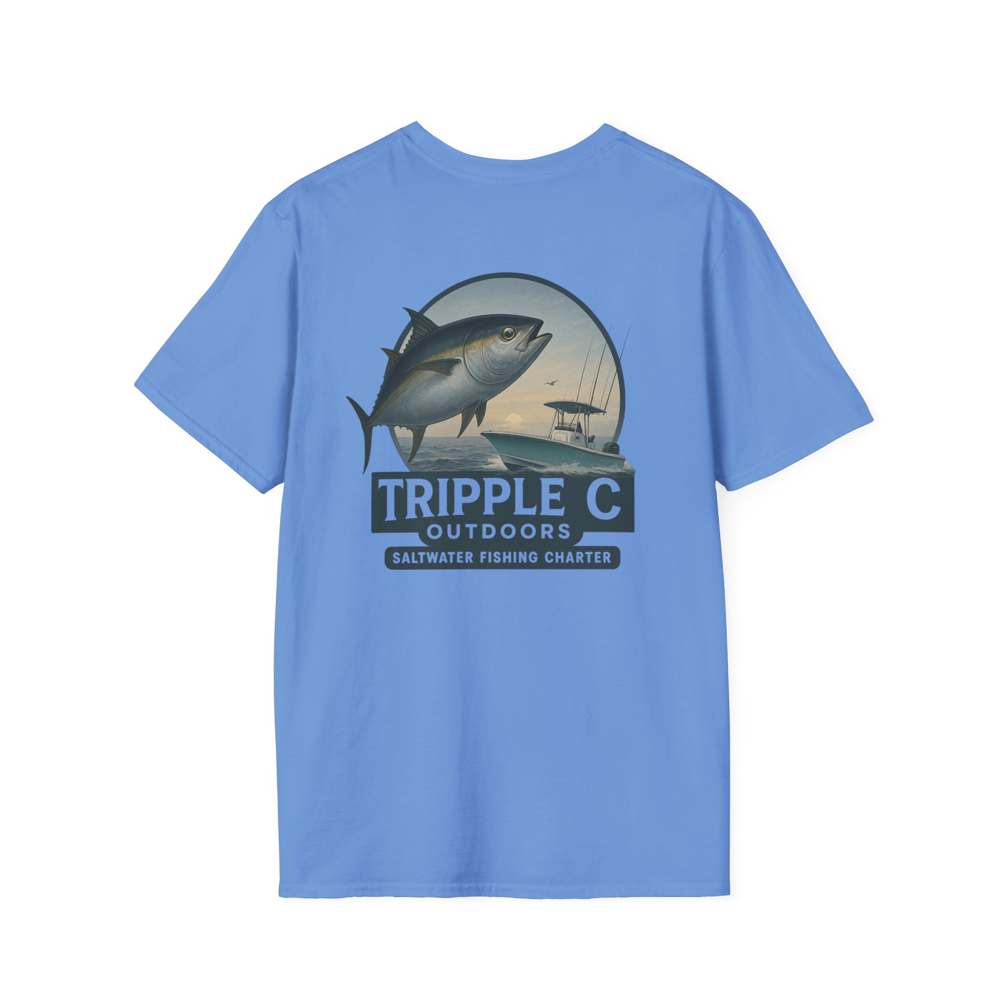 Fishing Adventure Unisex T-Shirt - Tripple C Outdoors Saltwater Charter, Fishing Gift, Outdoor Apparel, Summer Style, Casual Wear - Image 42