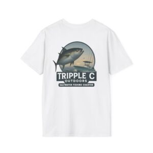 Fishing Adventure Unisex T-Shirt - Tripple C Outdoors Saltwater Charter, Fishing Gift, Outdoor Apparel, Summer Style, Casual Wear