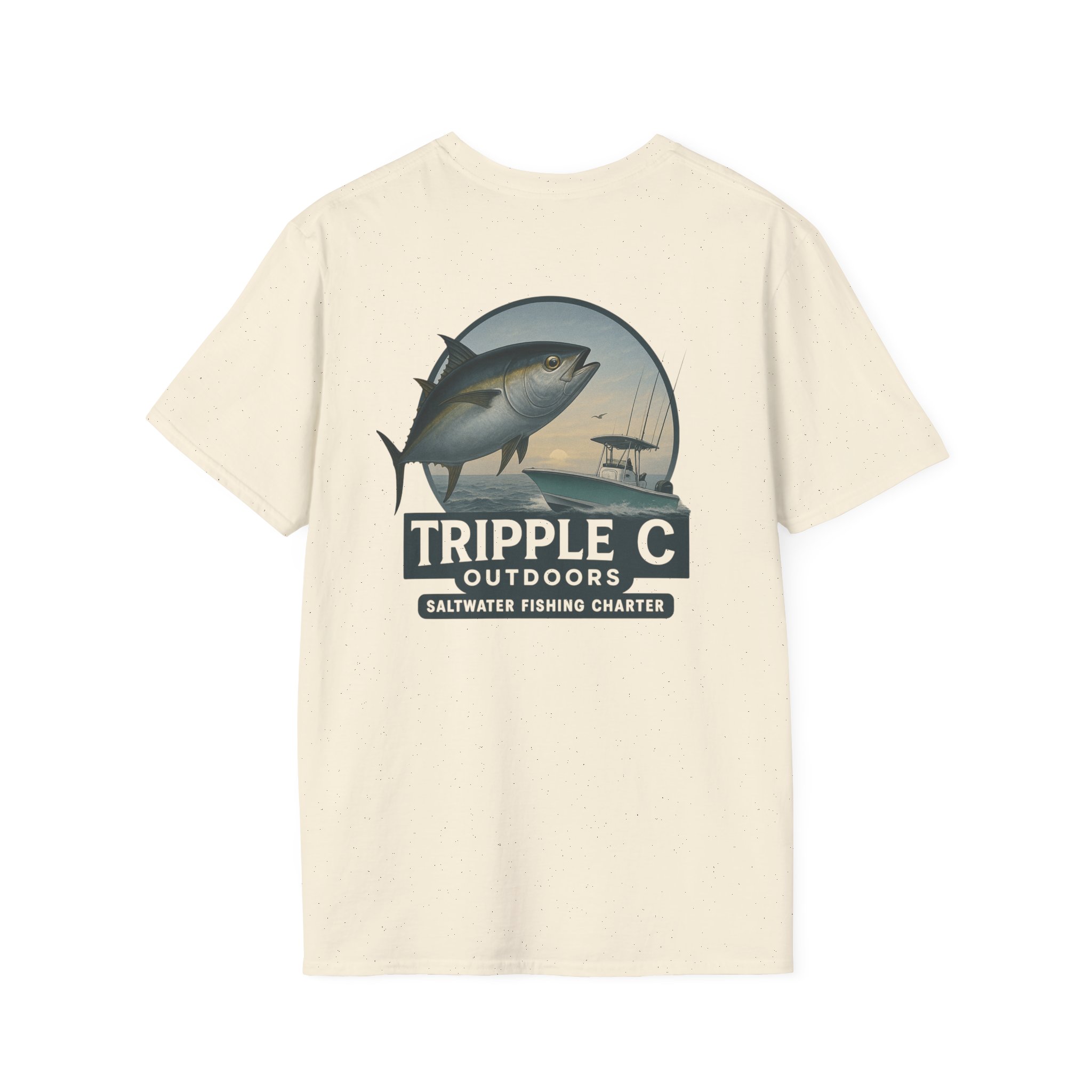 Fishing Adventure Unisex T-Shirt - Tripple C Outdoors Saltwater Charter, Fishing Gift, Outdoor Apparel, Summer Style, Casual Wear - Image 18